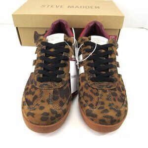 Steve Madden Sneaker Style BNTT01S1 Women's Leopard Pattern Low Top Size 10